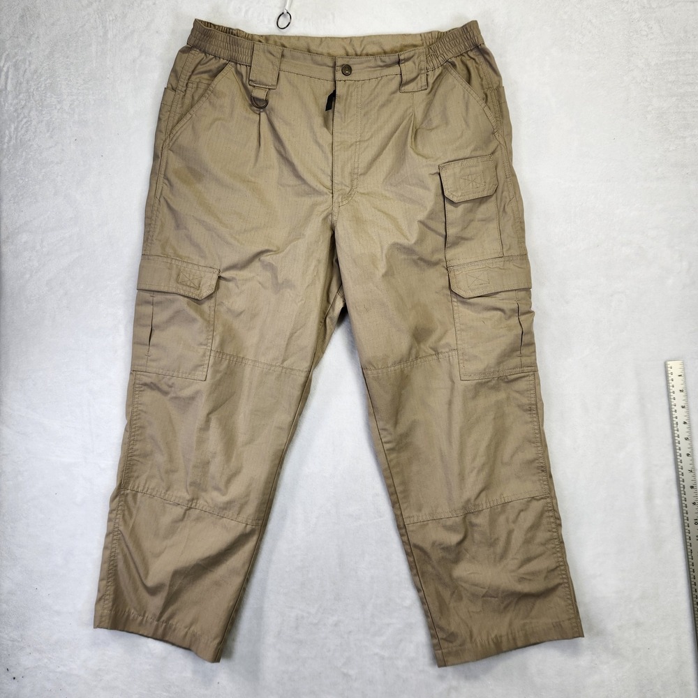 Propper Mens Tactical Cargo Pants Tan Khaki Ripstop Workwear 40x30 F5252
